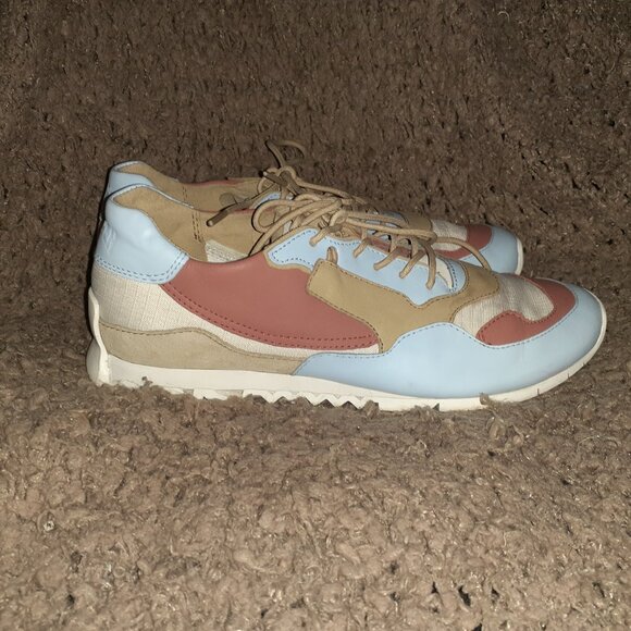 CAMPER--Nothing-Colorblock Sneaker-Blue/Brick/Tan Leather-Sz 38-Excellent - Picture 5 of 9